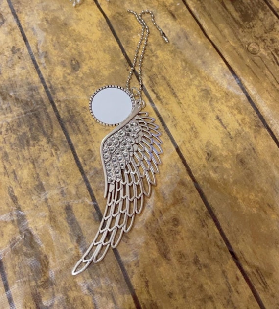 Feather Wing Photo Car Charm/Ornament