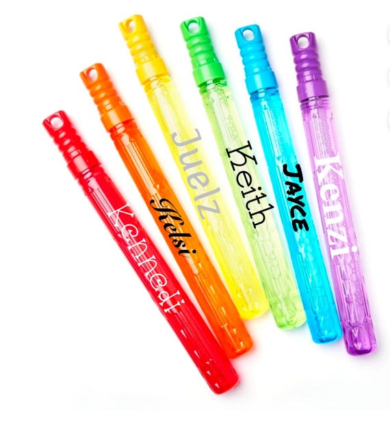 Personalize Bubble Wands