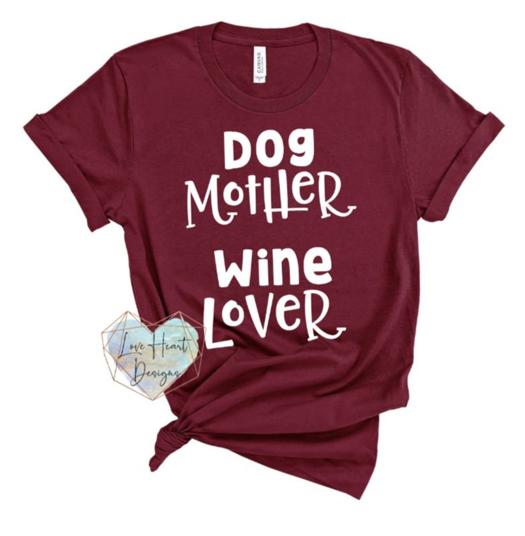 Dog Mother Wine Lover SVG Etsy
