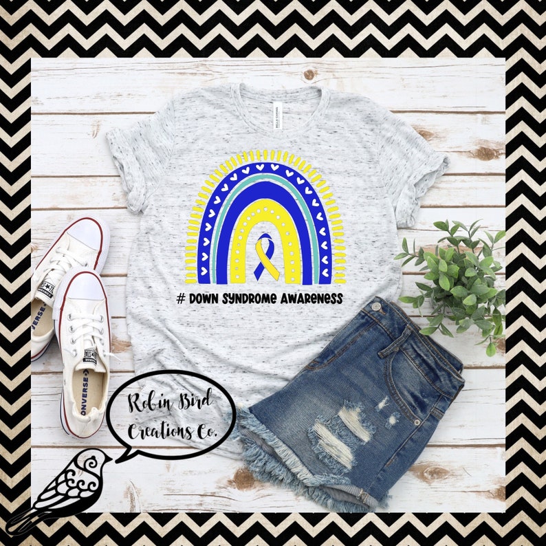 Down Syndrome Rainbow Awareness Cut File and Sublimation SVG, PNG, JPEG ...