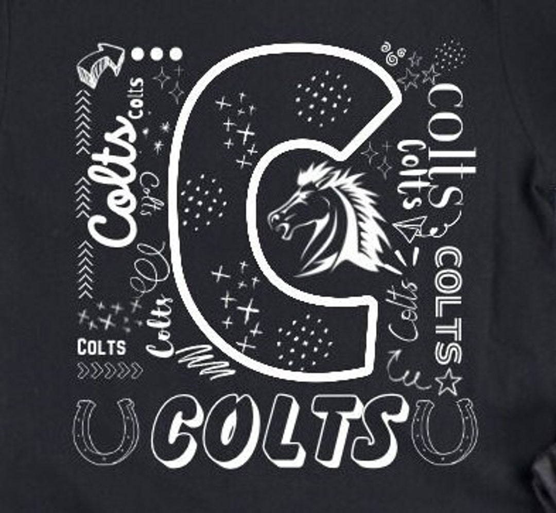 Colts Typography School Pride Team Sports SVG PNG Sublimation or ...