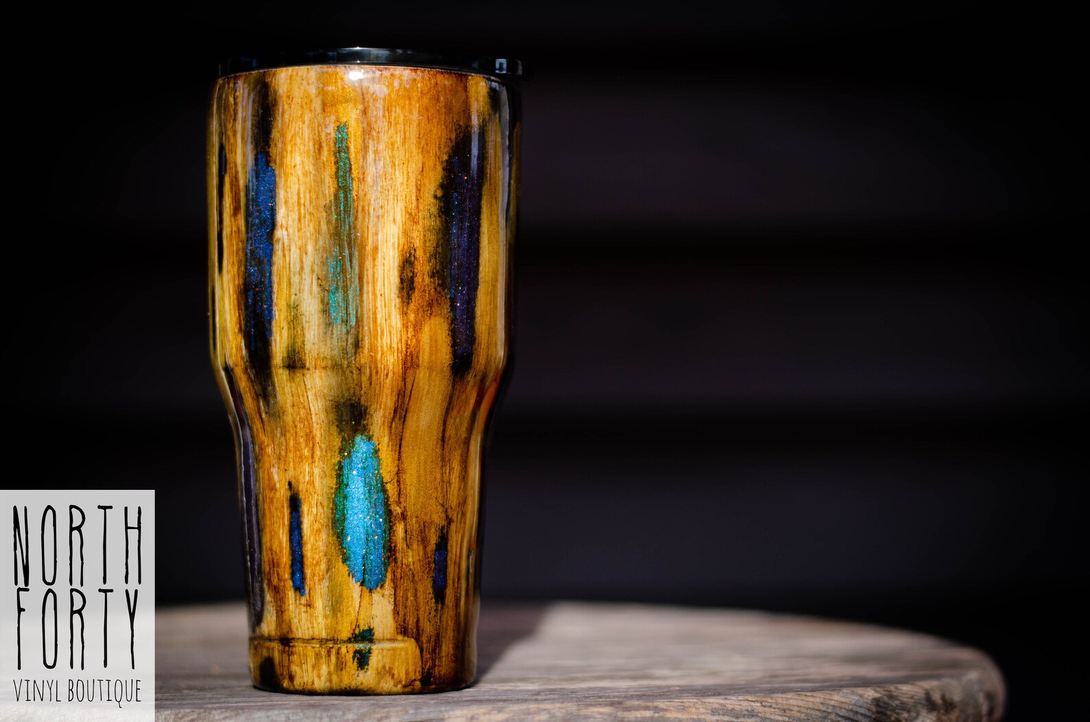 Geode Glitter Tumbler Wood Grain Geode Glitter Tumbler Color Etsy