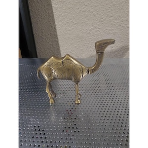 Handcrafted Antique Brass Arabian Camel Statue