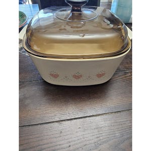 Corning Ware Forever Yours 5 Liter Casserole Baking Dish W/ Lid Vintage