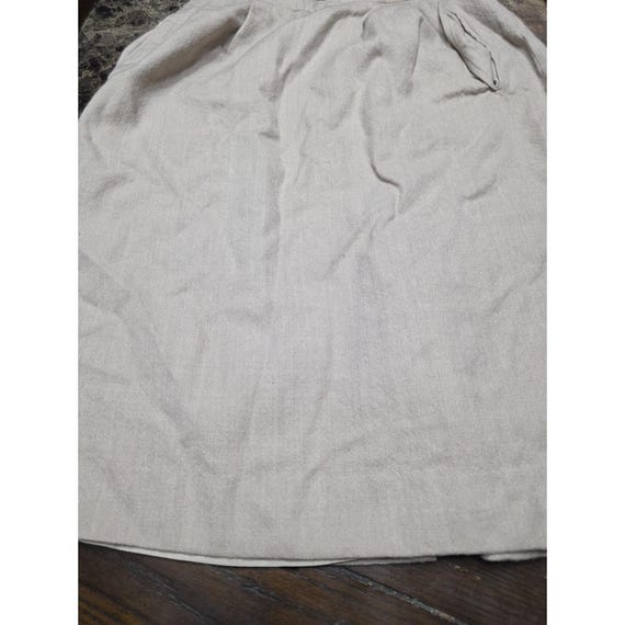 Jupe Liz Claiborne Taille 8 - Coupe A-line Doublée, Longueur Genou, Imprimé Marine, Très Bon état