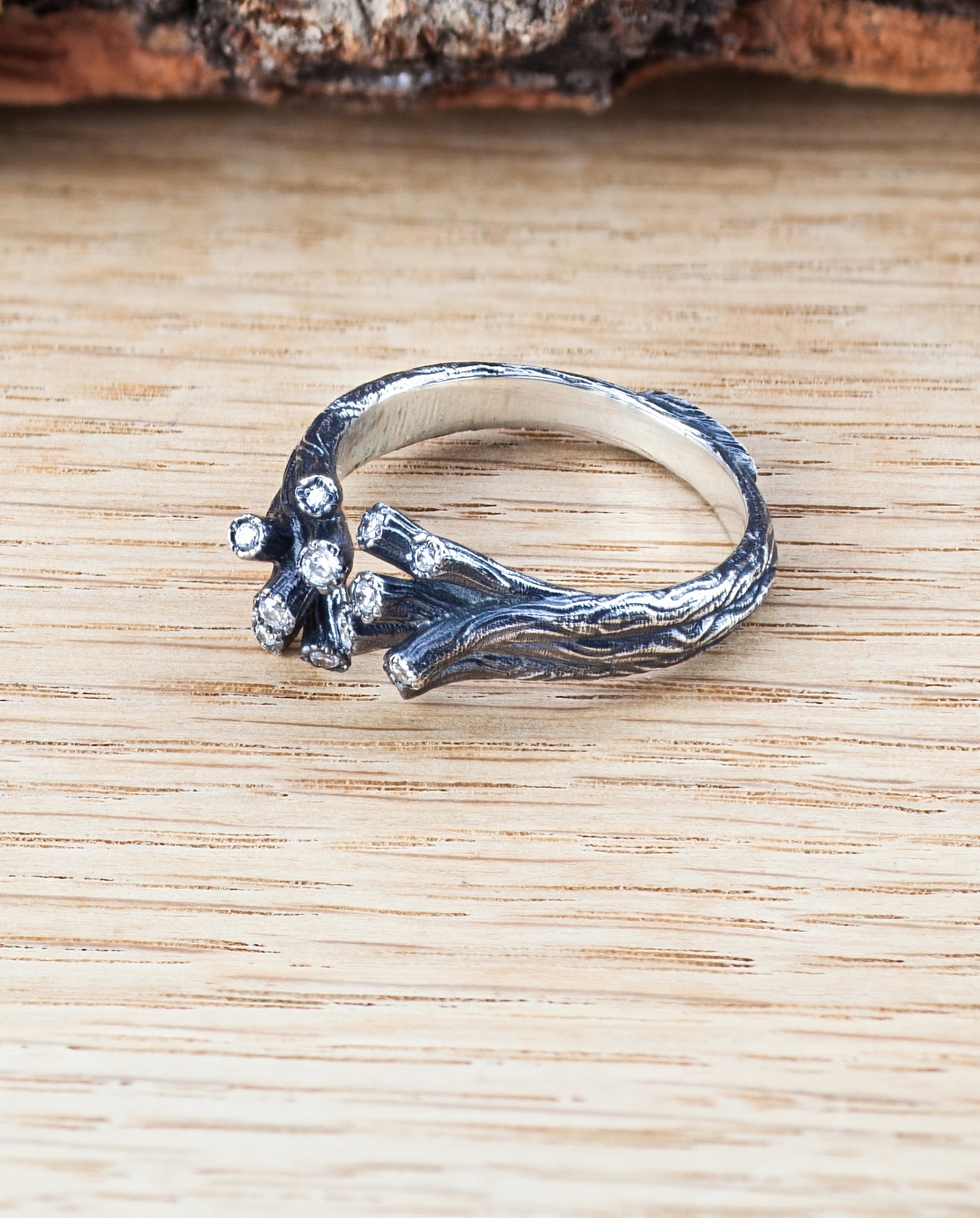 Elven Fantasy Engagement Ring Unique Witch Wedding Ring | Etsy