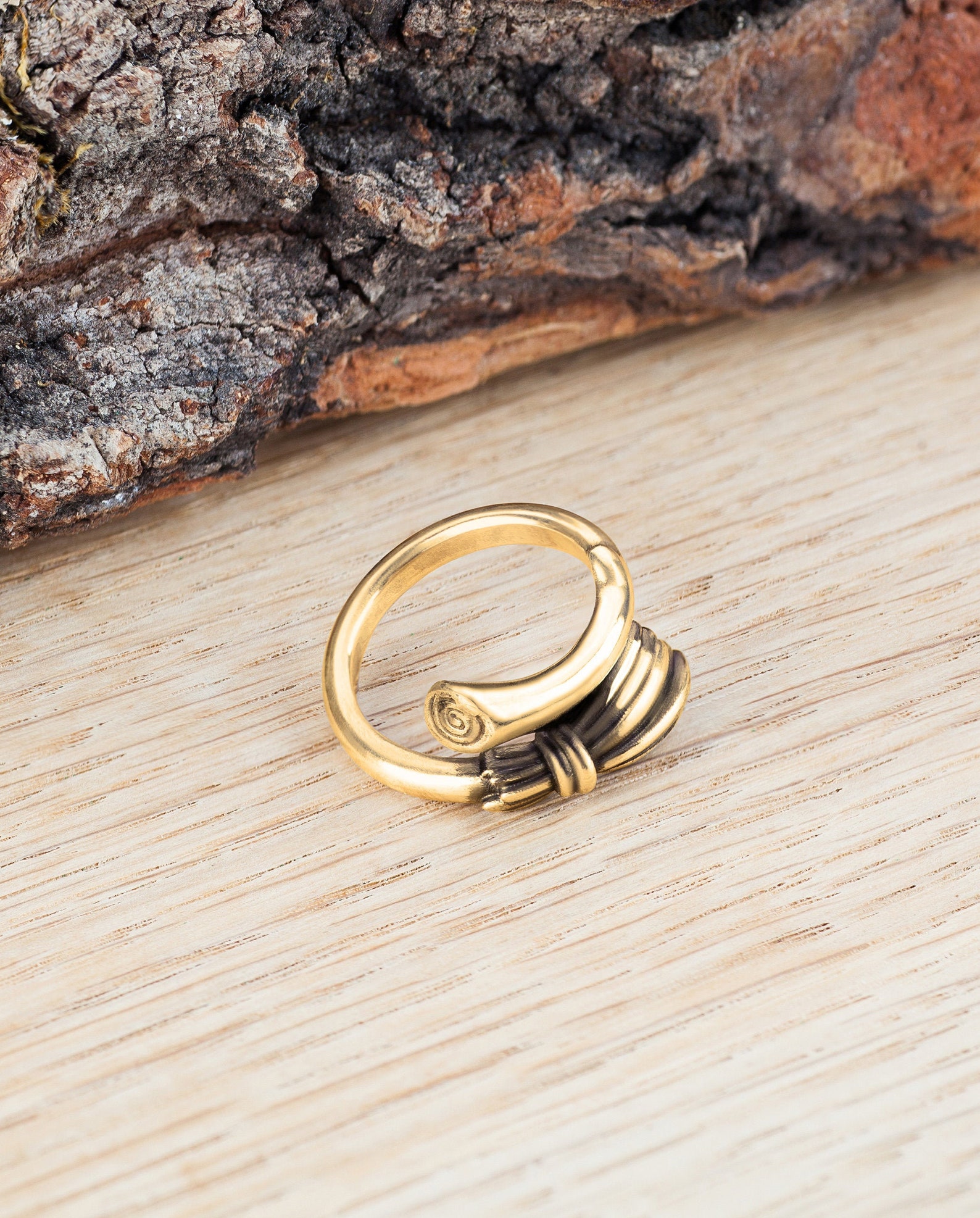 Witchy engagement ring Witch broom ring in 14k & 18k yellow Etsy