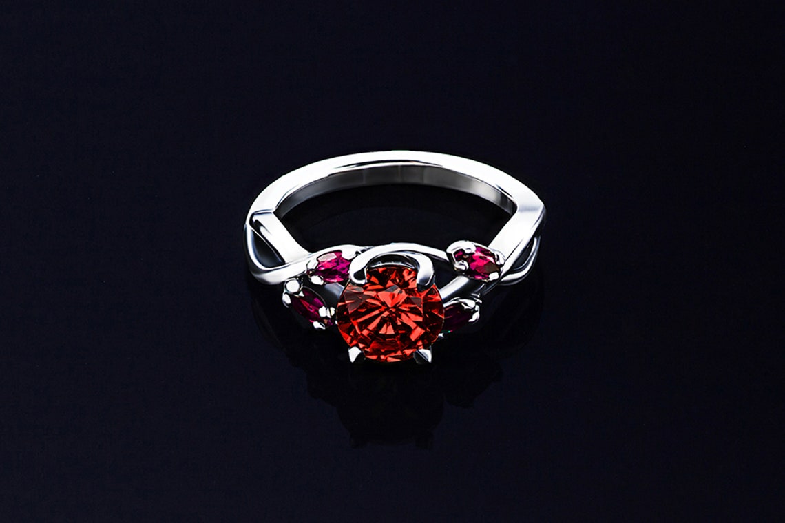 Witch fairy promise ring for her Witchy vampire engagement Etsy