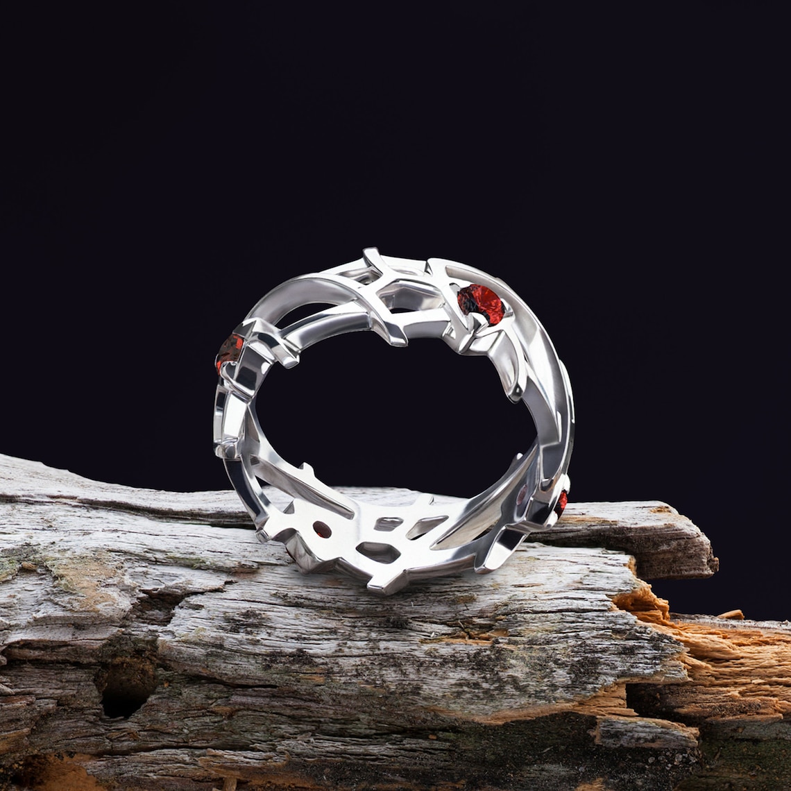 Elven fairy engagement ring in sterling silver Elvish Etsy