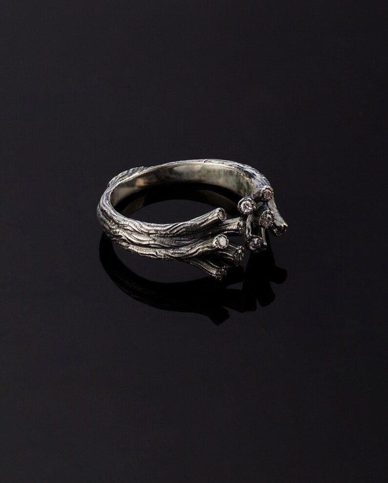 Elven Fantasy Engagement Ring Unique Witch Wedding Ring | Etsy