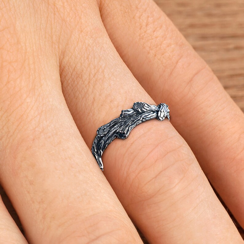 Pagan engagement ring Viking norse mens wedding band in Etsy