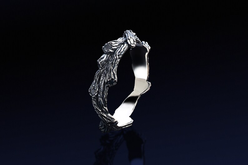 Pagan engagement ring Viking norse mens wedding band in Etsy