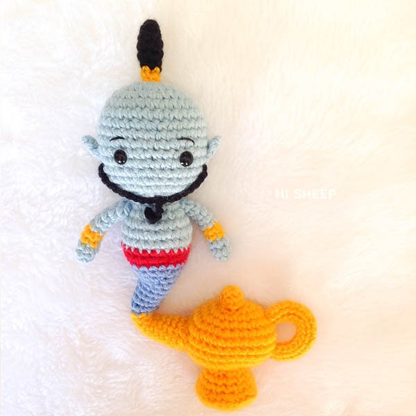 Lamp Genie Crochet Pattern Amigurumi