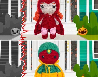 Wandavision Crochet Pattern Amigurumi - Avengers - Wanda Maximoff