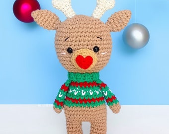 Rolo Reno Navidad & Elfo Patron Crochet Amigurumi