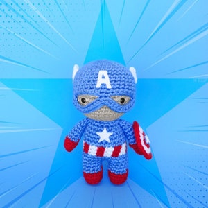 Captain America Crochet Pattern Amigurumi - Avengers