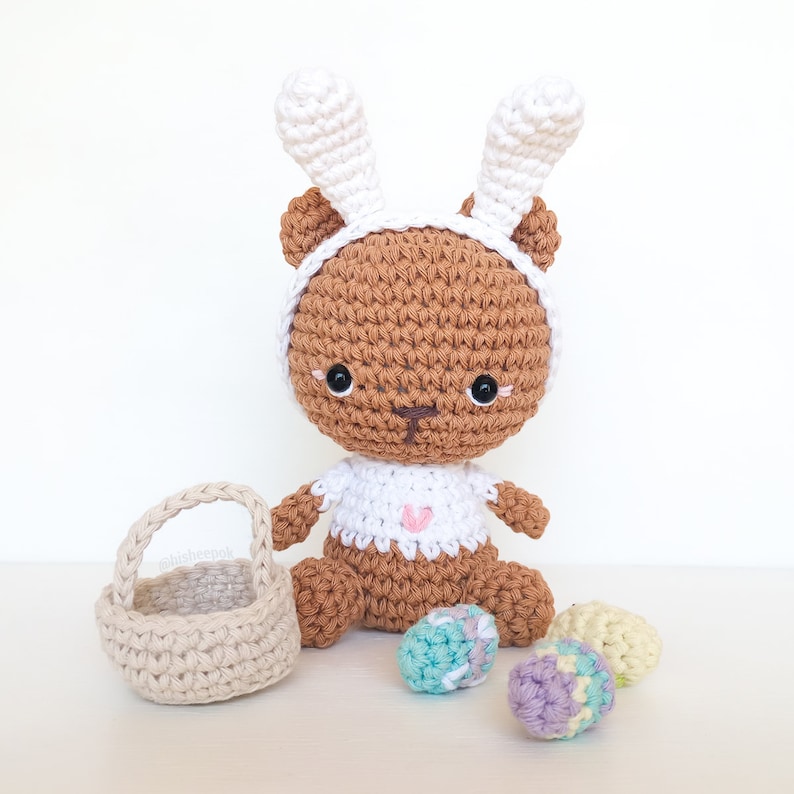 Bernie the Bunny Bear Amigurumi Crochet Pattern image 1