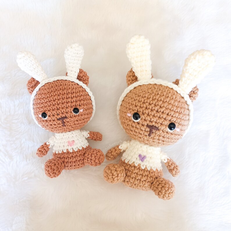 Bernie the Bunny Bear Amigurumi Crochet Pattern image 2