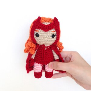 Wanda Maximoff Scarlet Witch Halloween Costume Crochet Pattern Amigurumi Avengers WandaVision image 2