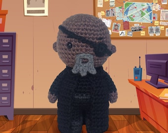 Nick Fury Crochet Pattern Amigurumi - Avengers - Secret Invasion