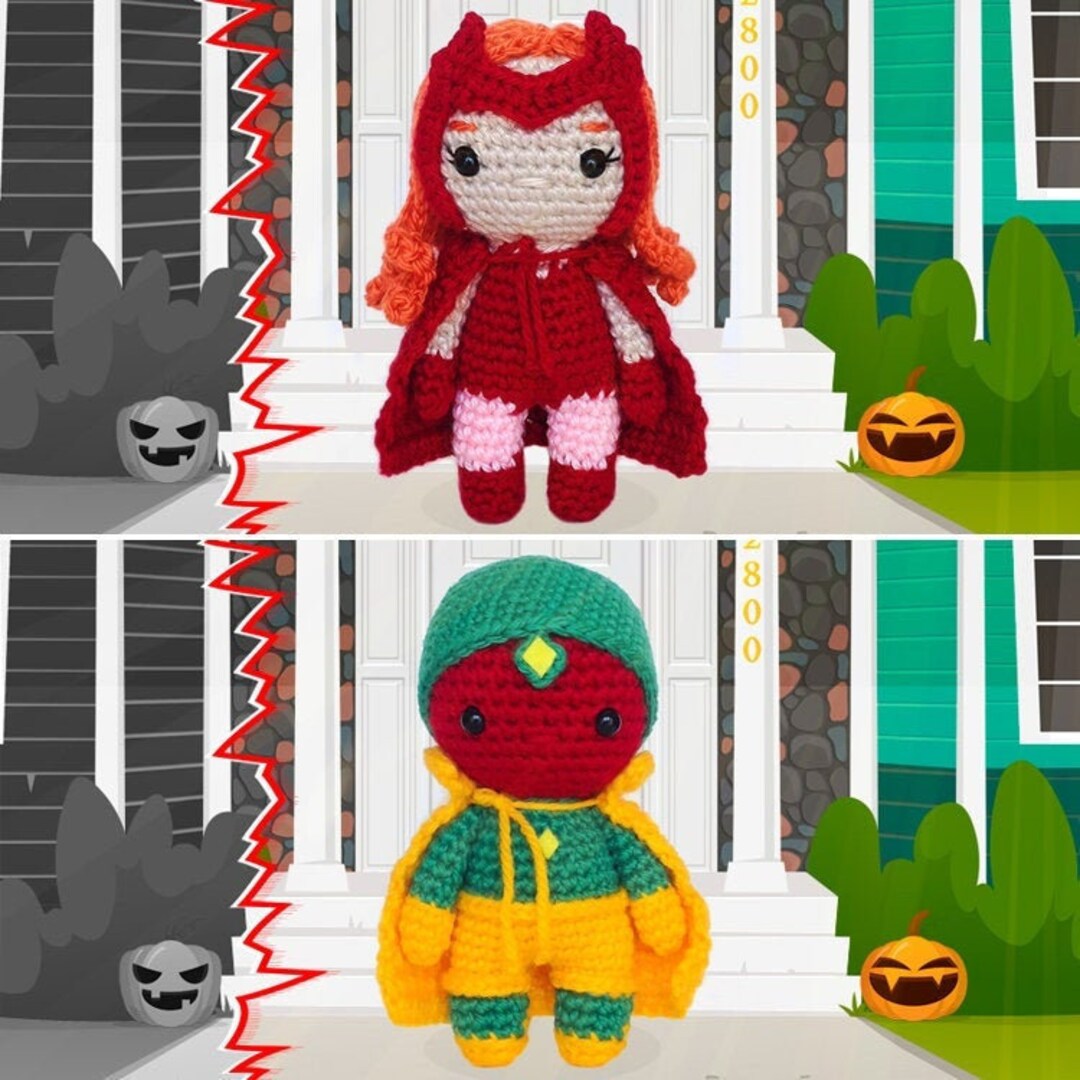 Wandavision Crochet Pattern Amigurumi - Avengers - Wanda Maximoff