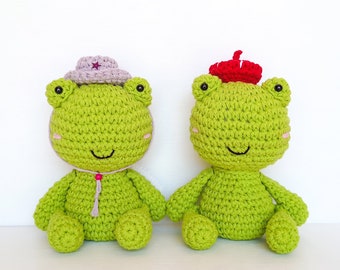 Frog in a Hat Crochet Pattern Amigurumi
