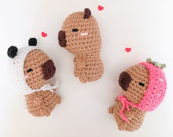 Bobbi the Capybara Amigurumi Crochet Pattern