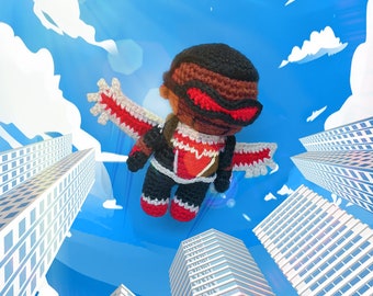 Falcon Sam Wilson Schema Uncinetto Amigurumi - Avengers - Il Falcon e il Soldato d'Inverno