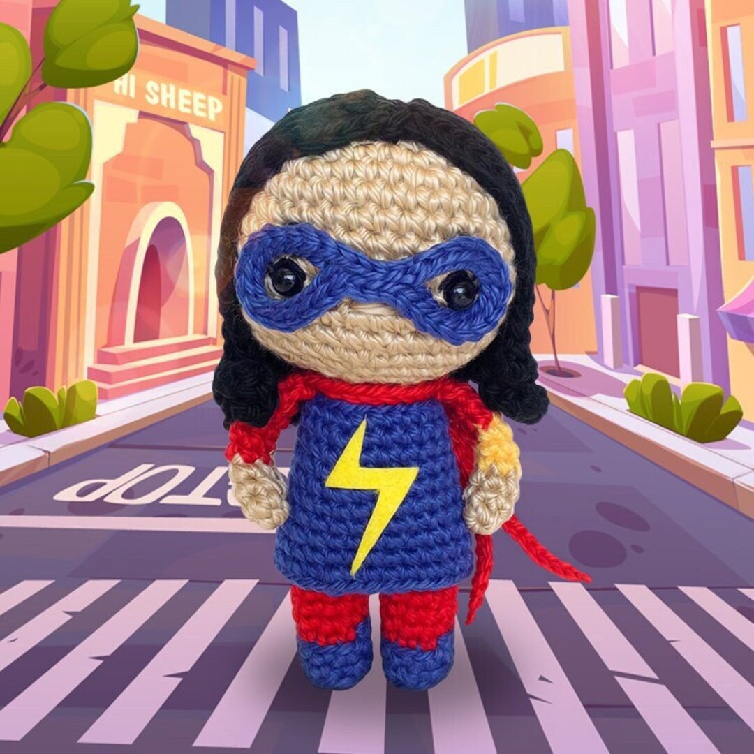 Ms Marvel Crochet Pattern Amigurumi Etsy