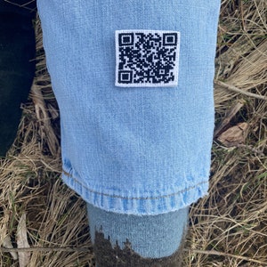 Embroidered Song QR code patch Beast of Burden Rolling Stones