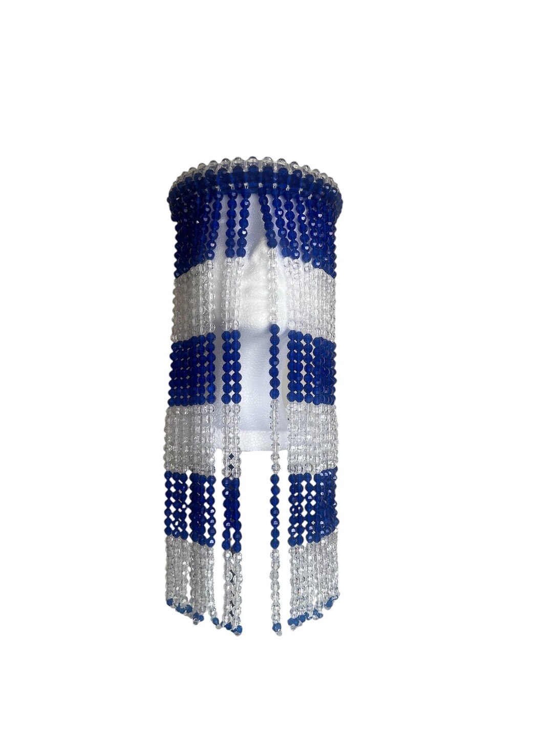 Yemaya Yemoja Yemaja Orixas Orisha Beaded Face Mask Veil Ifa Eleke ...