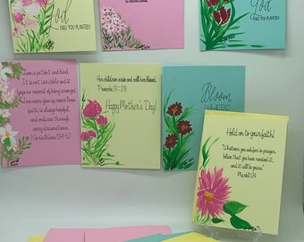 Handmade Encouragement Cards SET OF 7