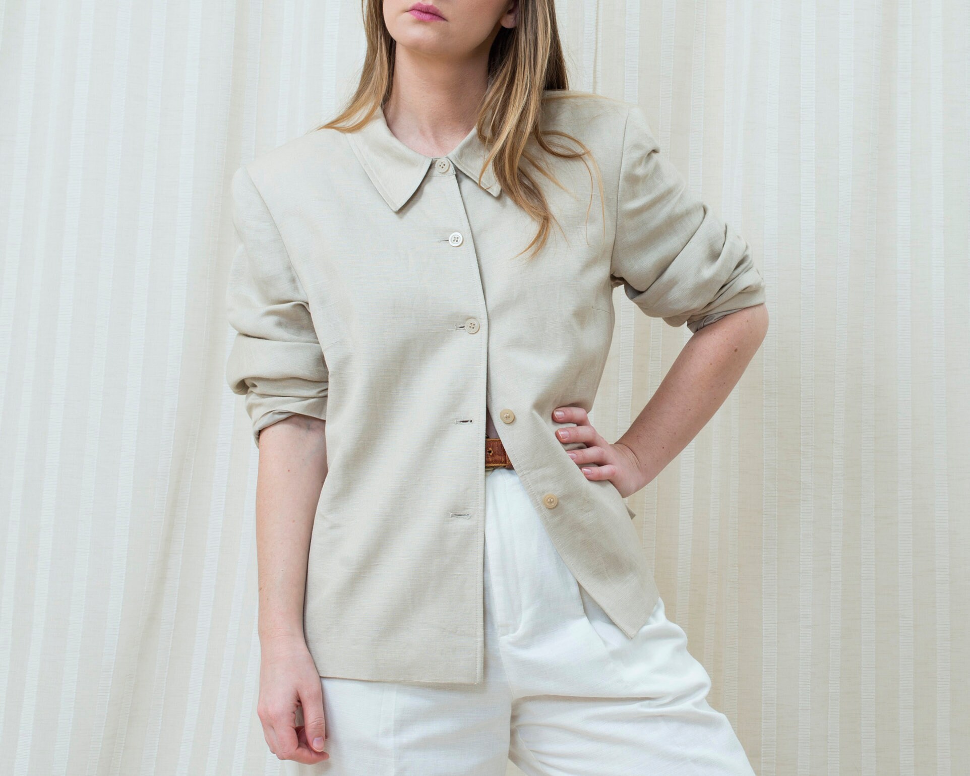 Linen Jacket Large - Etsy