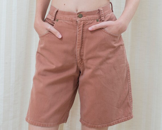 faded high waisted shorts