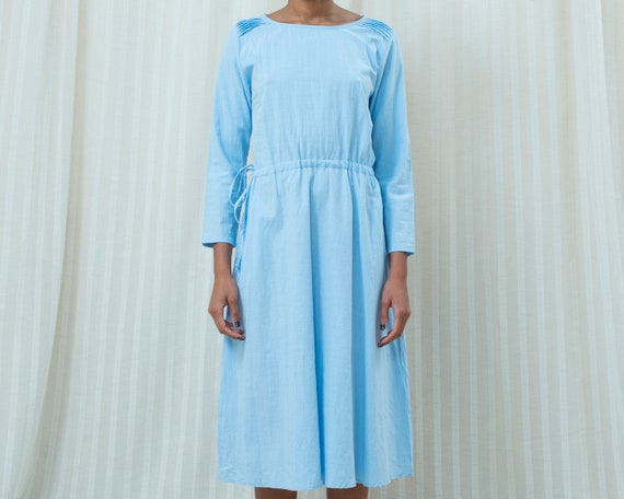 baby blue cotton dress