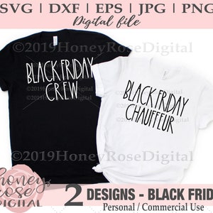 Black Friday Crew Chauffeur bundle svg, Funny Shopping svg, SVG bundle, Fall Season SVG, Black Friday Bundle svg, Instant DIGITAL download