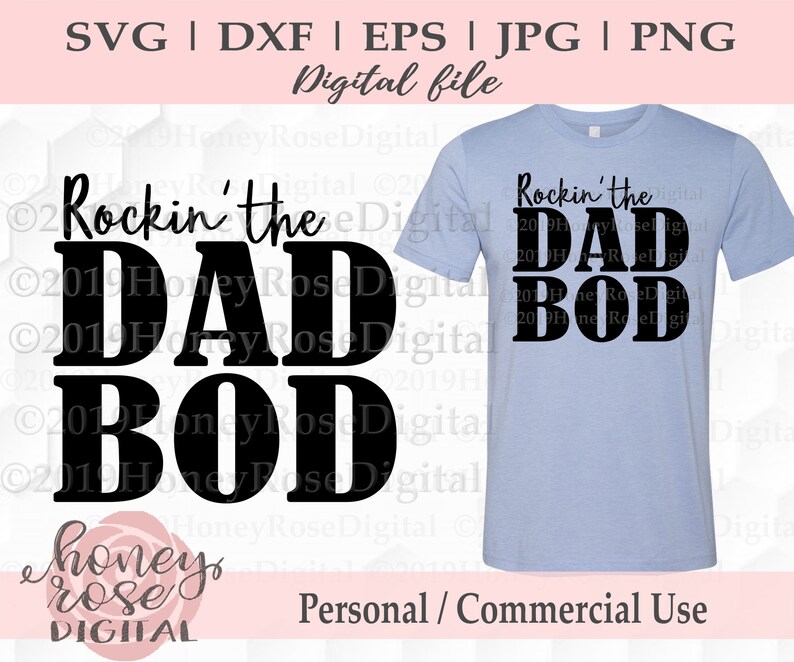 Download Rockin' the Dad Bod Layered svg funny dad fitness svg | Etsy
