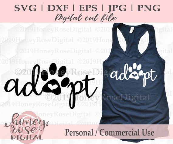 Download Adopt Dog Paw Svg Adoption Svg Rescue Animal Svg Pet Dog Etsy 3D SVG Files Ideas | SVG, Paper Crafts, SVG File