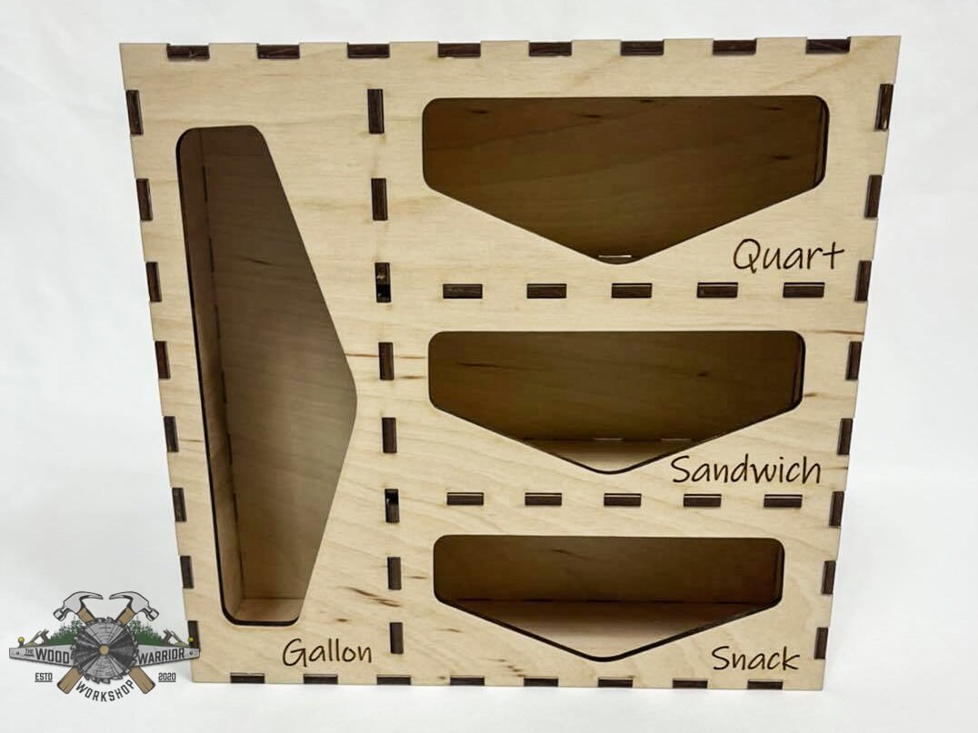 Ziploc Bag Storage Organizer Storage Bag Organizer Wall Etsy