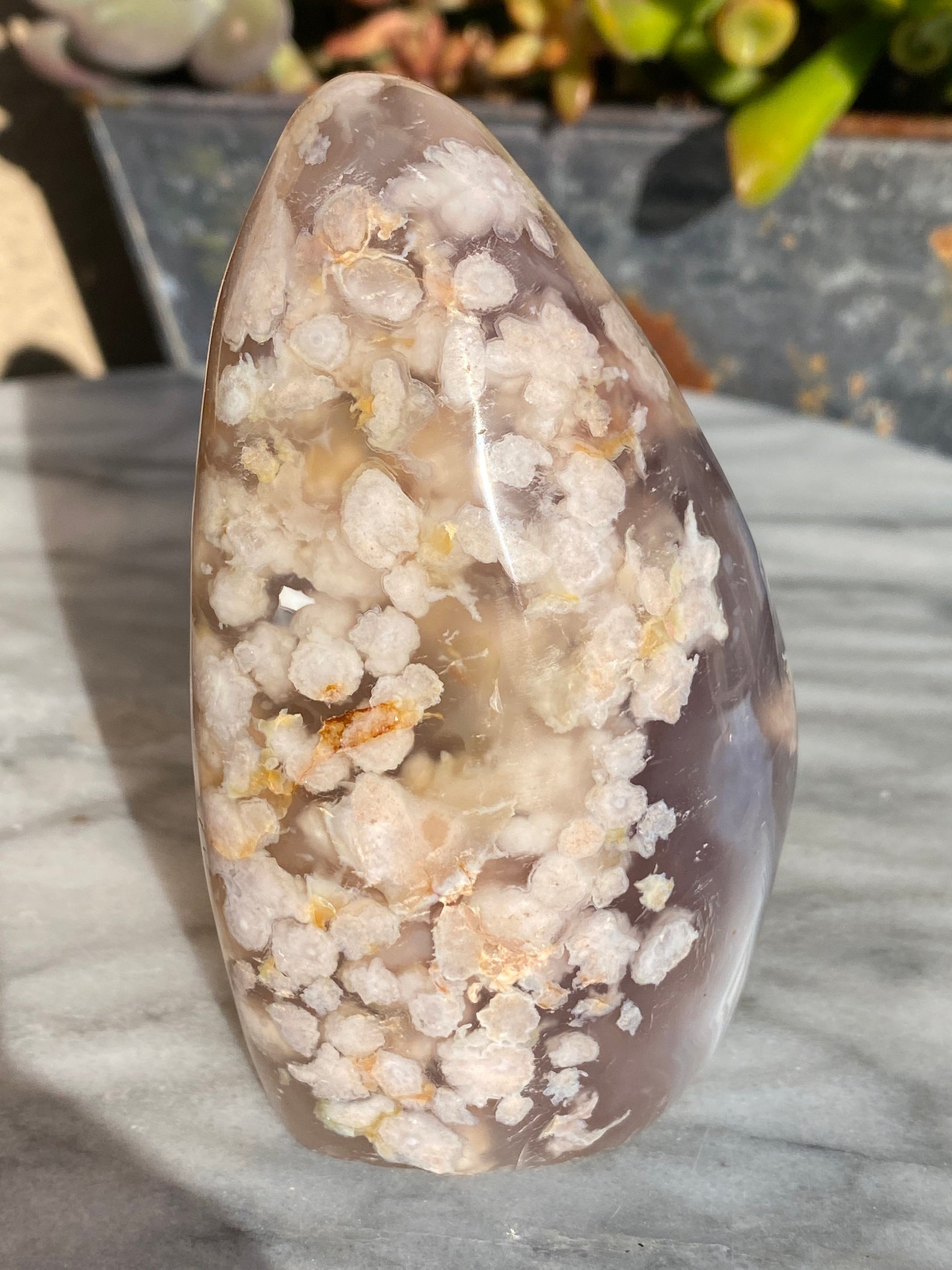 Pink Flower Agate Cherry Blossom Agate Sakura Freeform Rock Etsy