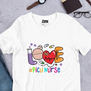 Love Picu Nurse Shirt, Picu Nurse Shirt, Picu Nurse Graduation Gift, Pediatric Nurse Shirt, Pediatric Icu Shirt, Future Nurse Shirt