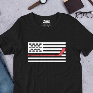 Hockey Flag Shirt, Hockey Shirt, Ice Hockey Shirt, Hockey Gift, Hockey T-shirt, Hockey Tee, Hockey Player Shirt, Hockey Lover Gift