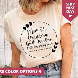Great Grandma Shirt, Great Grandma Gift, Pregnancy Announcement TShirt, Mothers Day Gift For Great Grandma, Baby Reveal T Shirt, Grandma Tee