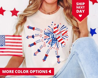 Personalisierte 4. Juli Shirt für Mimi, benutzerdefinierte 4. Juli TShirt, benutzerdefinierte Kinder Namen T-Shirt für Mimi, vierte Juli T-Shirt für Mimi