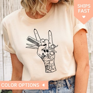 Chemise de coiffeur pour femmes, Hairapist agréé TShirt, Cadeau de coiffeur pour coiffeur, Cadeau de coiffeur, Coiffeur Tee Hairstylist
