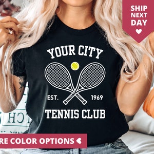 Personalized Tennis Mom Shirt, Custom Tennis TShirt, Tennis Team T Shirt for Women, Tennis Coach Gift, Tennis Player Gift, Game Day T-Shirt