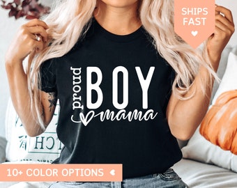 Boy Mom Shirt for Mom of Boys Boy Mama Gift for Mom Mom of Boys TShirt Boy Mama T Shirt for New Mom Gift Pregnancy T-Shirt for Boy Mom