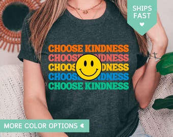 Choose Kindness Shirt, Retro Teacher TShirt, Kindness Shirt Women, Cute Teacher Tee, Kindergarten Teacher Gift, Preschool Teacher T Shirt