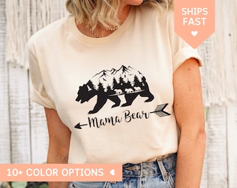 Mama Bear Shirt for Mothers Day, Mama Bear T Shirt, New Mom Gift, Mom TShirt, Baby Shower Gift, Mama Bear T-Shirt, Gift for Mom Mom Life Tee
