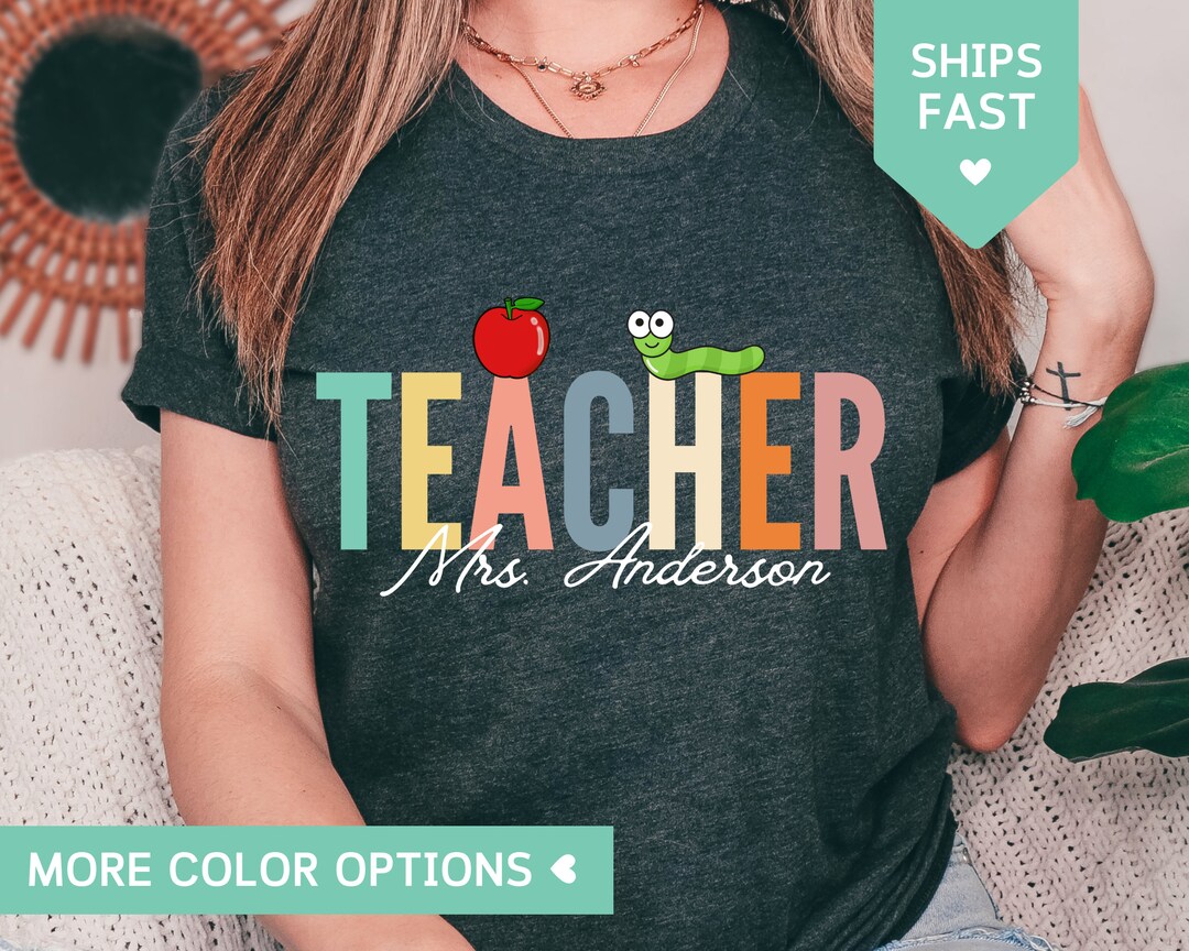 Custom Teacher Shirt, Teacher Team Shirts, Personalized School Tshirt